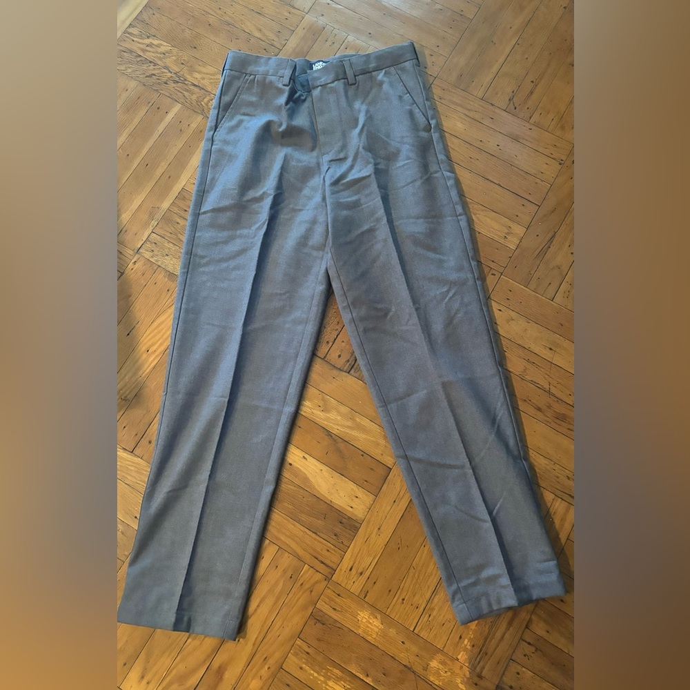 NWOT BOYS Lands End Uniform Plain Front Dress Pant